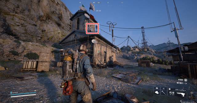 データ保管室の北にある教会