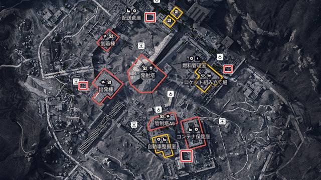 宇宙港のバスティオンがいる場所