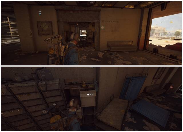 出発棟の医療エリア