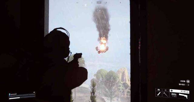 パターンハウスからロケッティアを攻撃