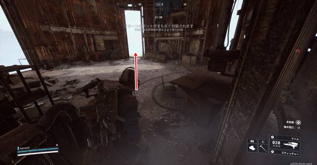 ポールを掲げる場所