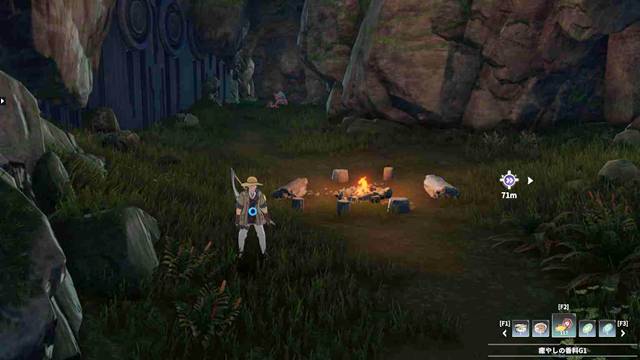 焚き火がある場所