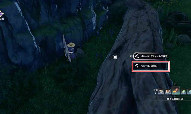 バルー鉱を採集する