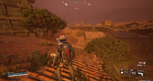 中央付近の西側にある住宅街エリア