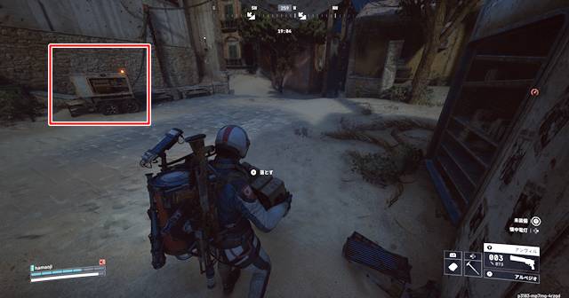 レッド・タワーの発電機の場所