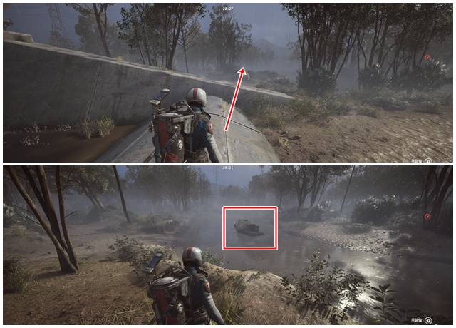 バレルトラックの場所