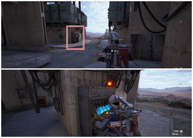 電気サブステーション内のフューズの設置場所