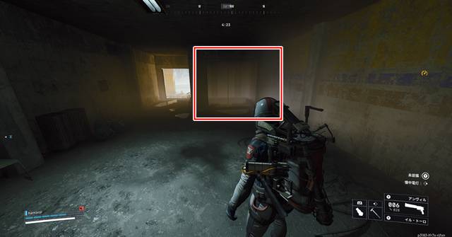 パターンハウス一階にあるジップライン