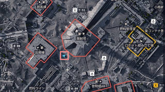 発射塔近くにあるトンネルの入口