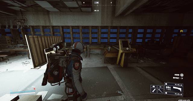 北トレンチタワーの鍵部屋にあるパソコン