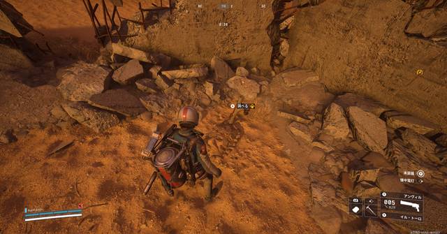 木の棒で作られた墓