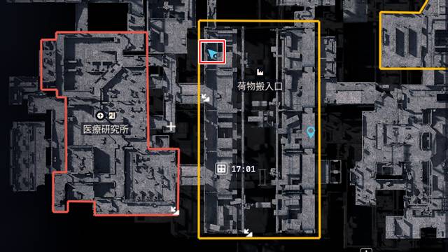デッドラインの設計図を見つけた場所：3枚目(マップ)