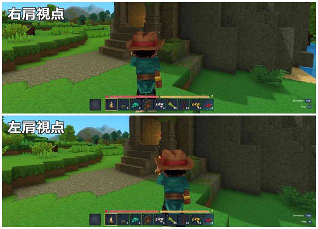 Hytaleの利き肩に合わせた視点