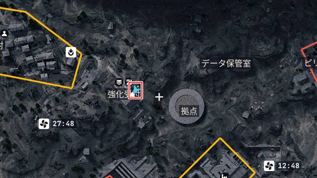 強化受付の場所(マップ)