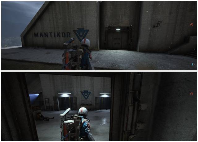 MANTIKORの地下施設の場所