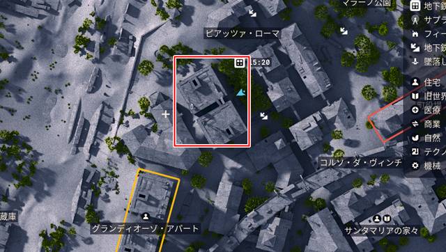 ピアッツァ・ローマ(マップ)