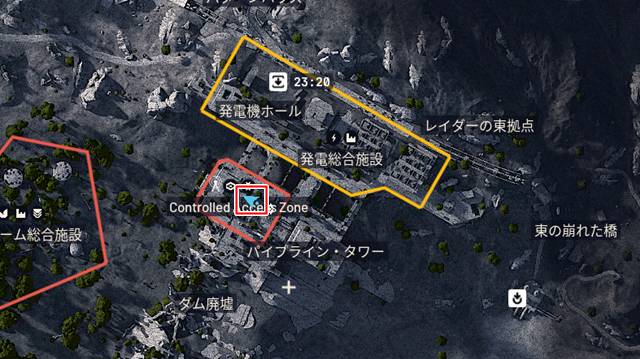 立ち入り制限区域(マップ)