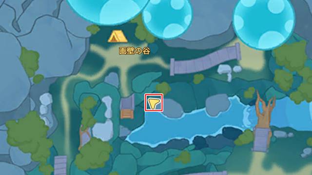 画壁の谷エリアの川沿い