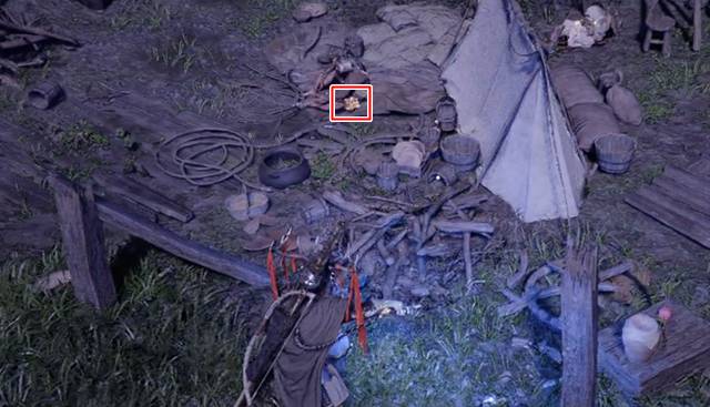 キューブ状に輝くアビスアーティファクトを発見