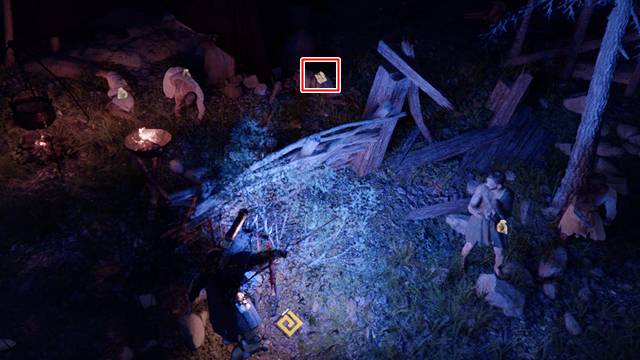 キューブ状に輝くアビスアーティファクトを発見