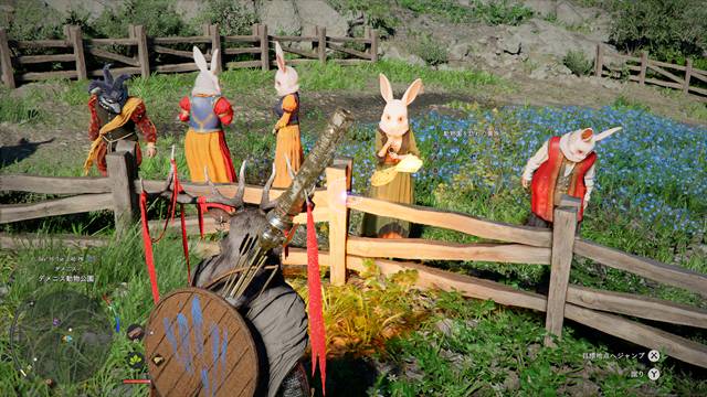 柵の中に入って確認する