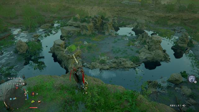 石垣ガニの沼地の詳細な場所