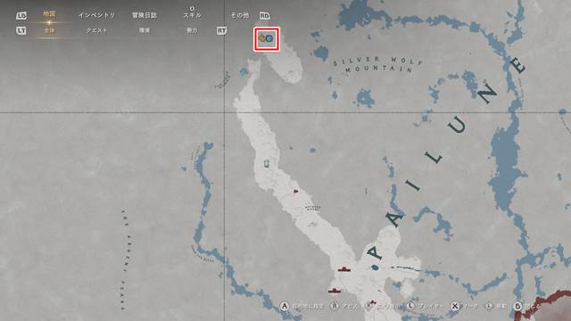 闇の導き手がある場所(マップ)