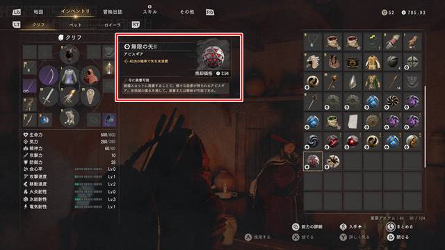 無限の矢Ⅱをゲット