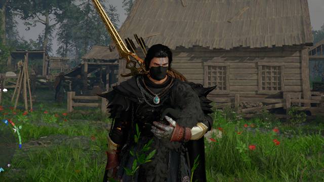 アビス黒狼を抱き抱える