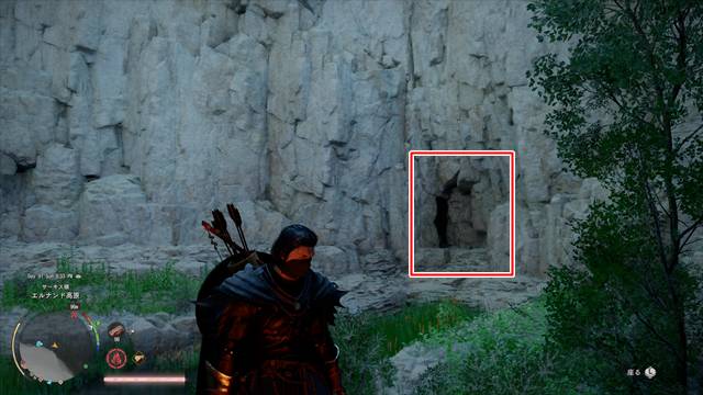 狼の丘近くのダイヤモンド鉱石がある場所