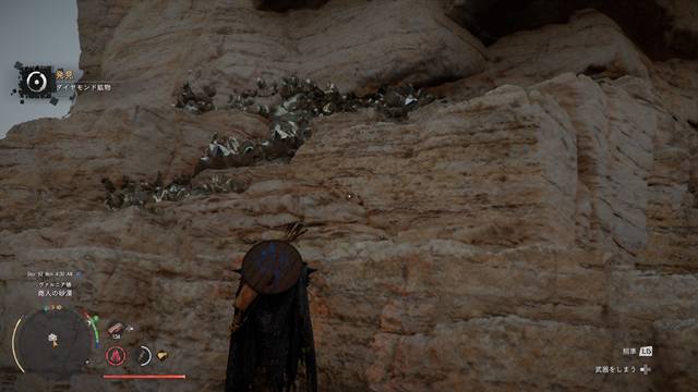 ヴァルニア関所周辺のダイヤモンド鉱石がある場所