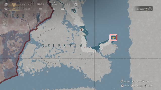 マルニ試錐地域の場所(マップ)