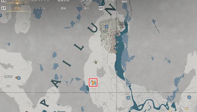 パイルーン烽火台の場所(マップ)