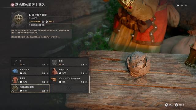 路地裏の商店に罪の紅き薔薇も売っている