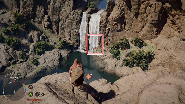 滝が2つ並んでいる場所