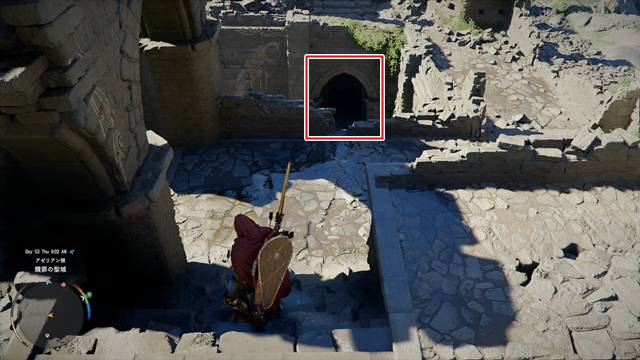 入り口が頑丈なツタによって塞がれている