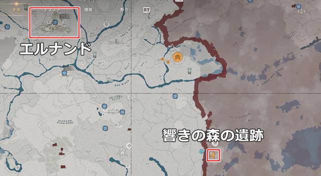 響きの森にある遺跡