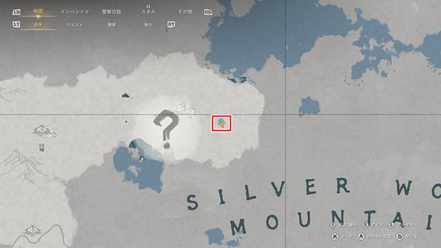 金結びの先祖の弓がある地下洞窟の詳細な場所(マップ)