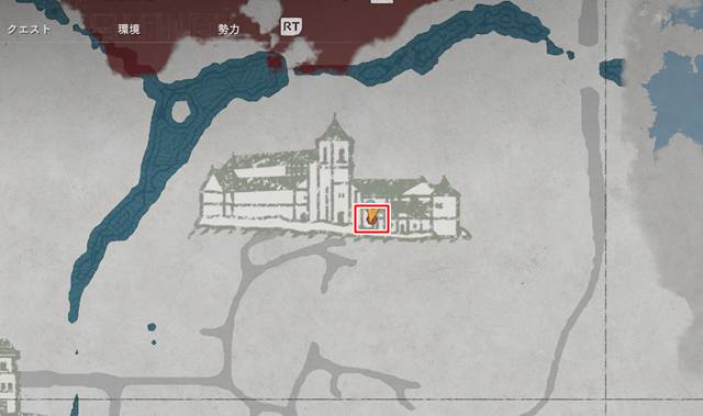 ハシゴの場所(マップ)