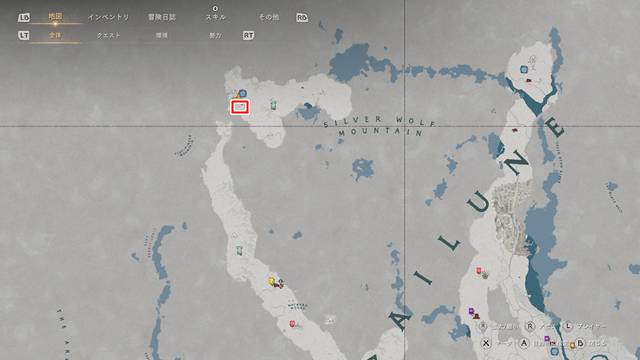 シロクマ（霜爪のシロクマ）が出現する場所(マップ)