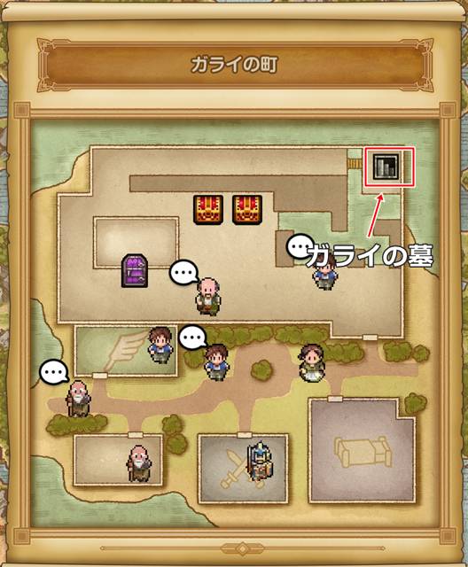 隠しダンジョン「ガライの墓」の場所