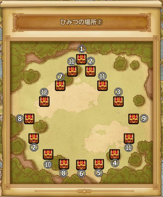 ひみつの場所②の宝箱の中身