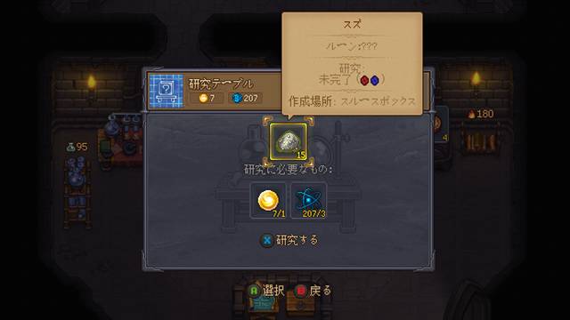 研究テーブルで研究する