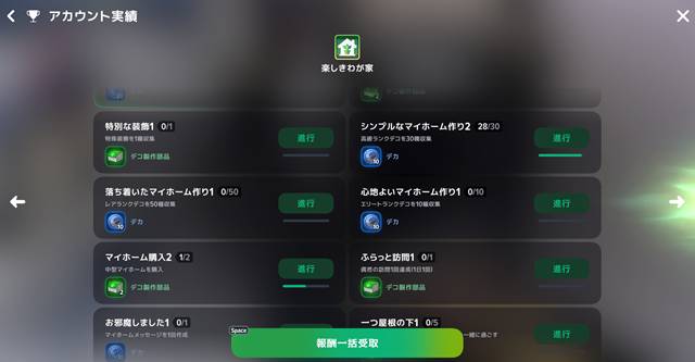 アカウント実績